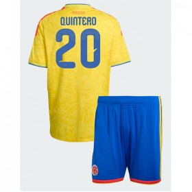 Colombia Juan Fernando Quintero #20 Hjemme skjorte til barn VM 2026 Kortermet (+ korte bukser)